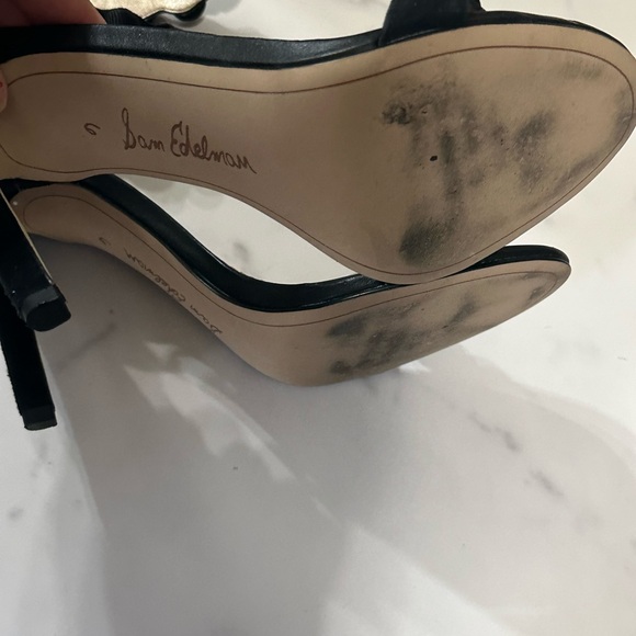 Sam Edelman Addison Black Sandal Heels 6 - Picture 5 of 6